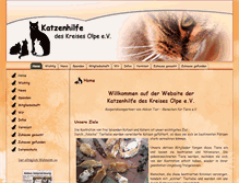 Tablet Screenshot of katzenhilfe-olpe.de